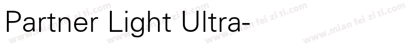 Partner Light Ultra字体转换